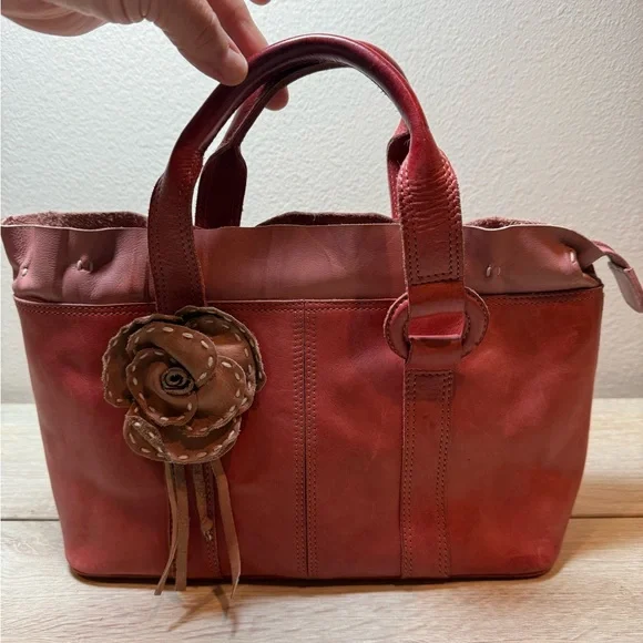 Radley Leather Tote Bag with Floral Accent - Picture 2 of 6